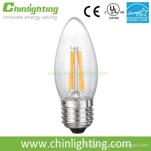 E14 B15 led filament candle light c35 c37 led filament lamp
